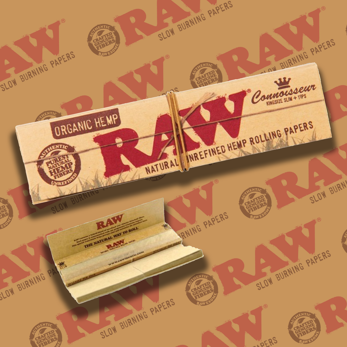 Raw King Size Slim with Tips Rolling Paper
