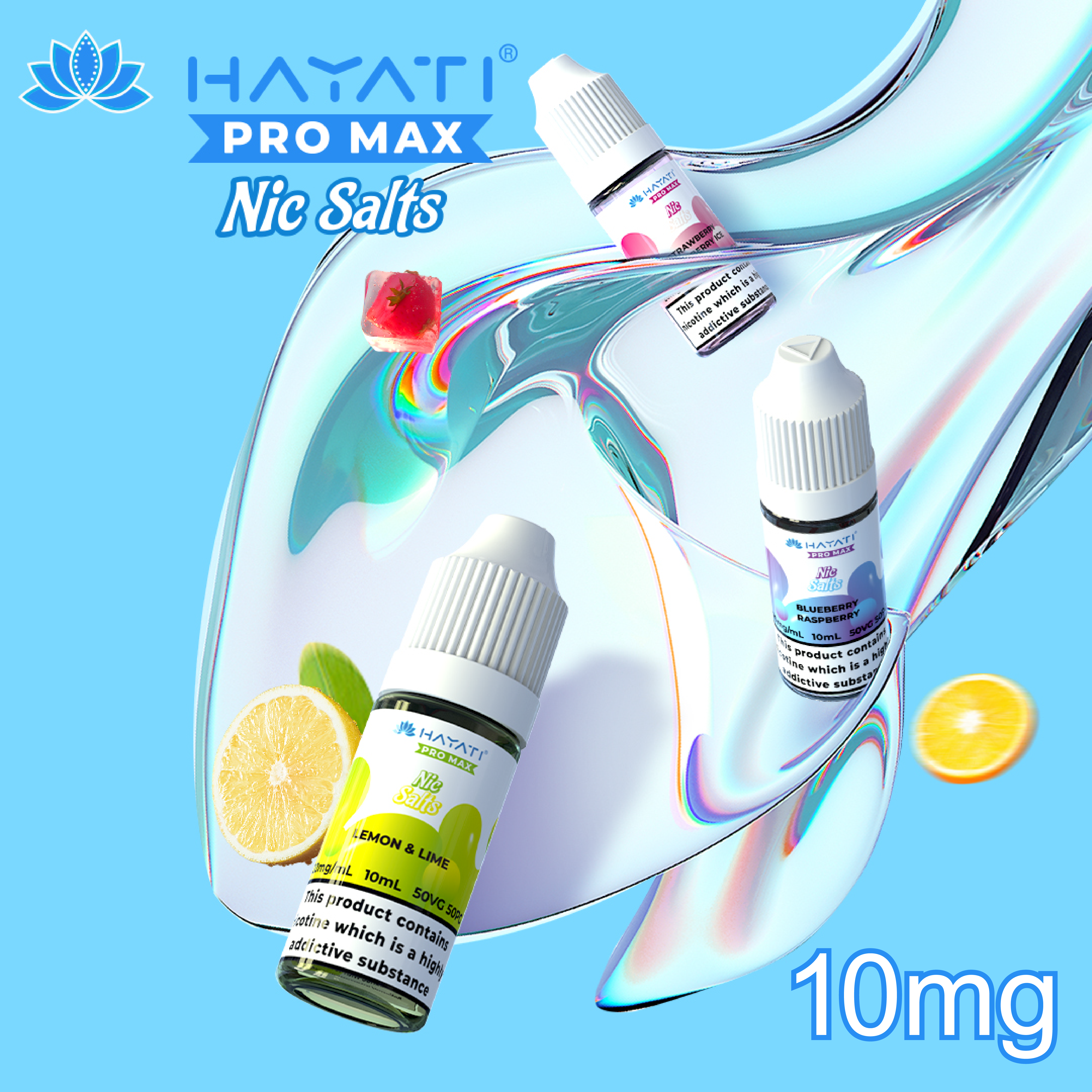 hayati pro max nic salts box of 10 20mg Hayati Pro Max Nic Salts 10ml main image 1