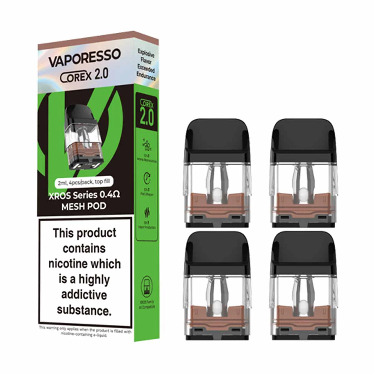 VAPORESSO XROS REPLACEMENT PODS 0.4 0.6